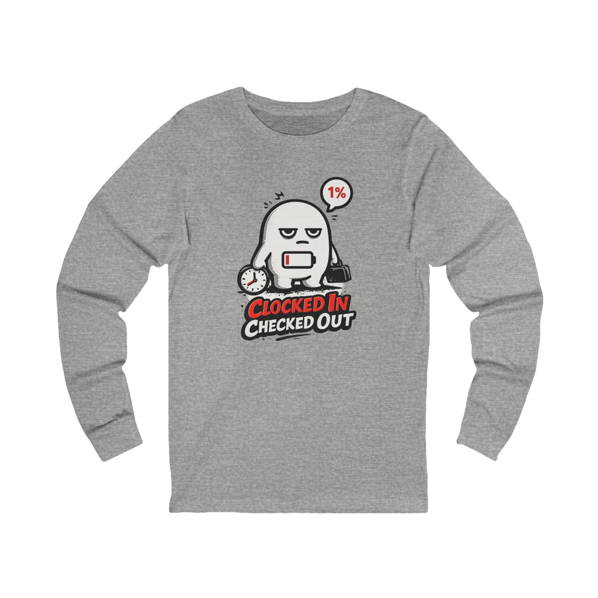 Emotionally Unavailable Long Sleeve Shirt — Burnout Culture Tee