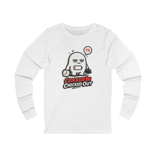 Emotionally Unavailable Long Sleeve Shirt — Burnout Culture Tee
