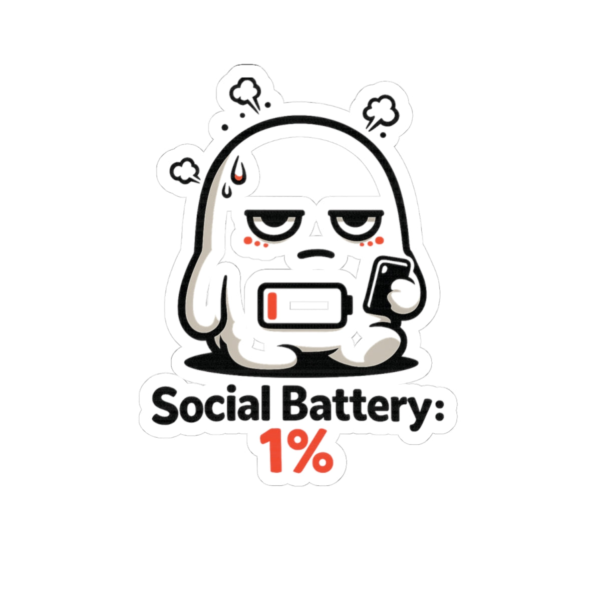 1% — Kiss-Cut Sticker