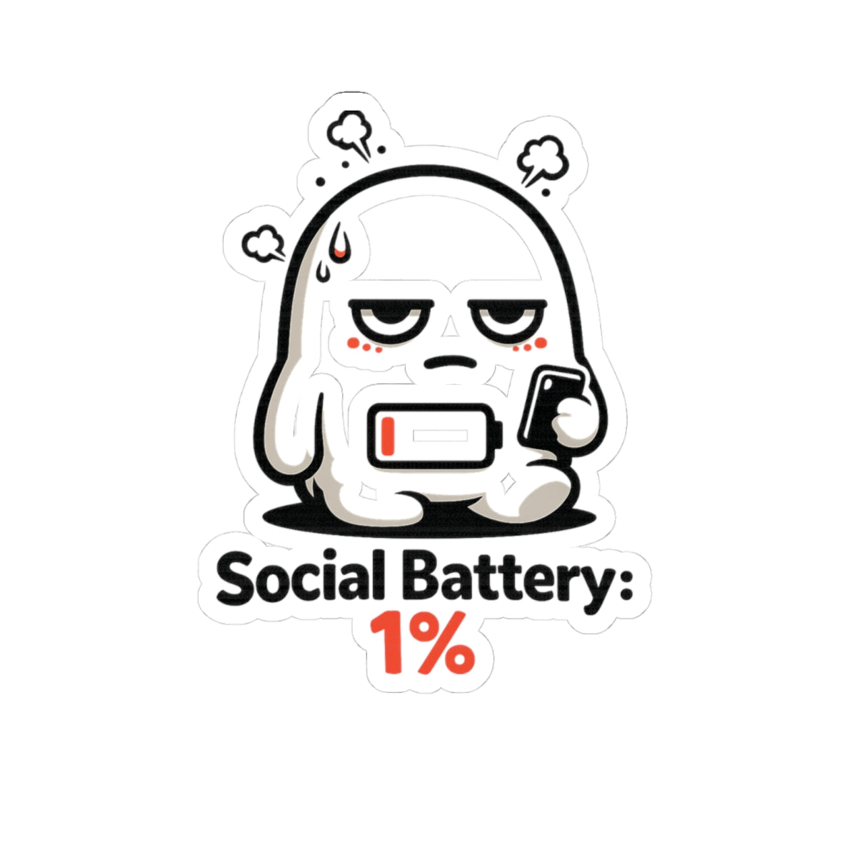 1% — Kiss-Cut Sticker